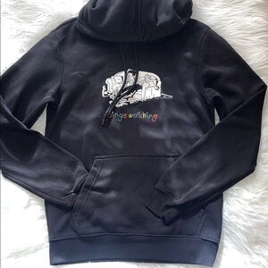 H&M Black Hoodie with Binge Watching Design